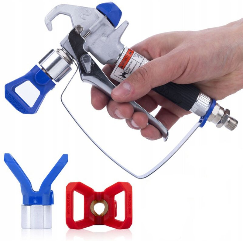 Pistolet malarski do agregatu z osłoną i dyszą 517 PM-RUS01 (czarno-srebrny) Rosfix UltraSpray