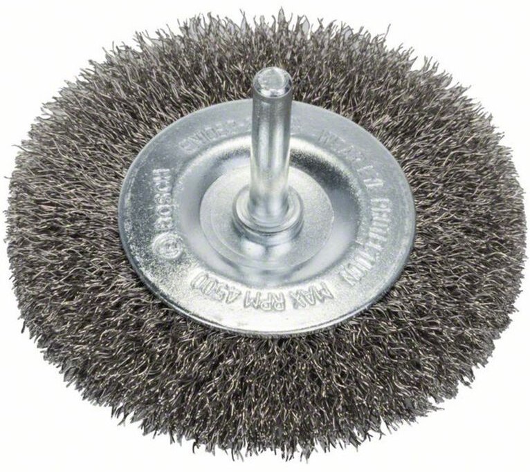 Bosch - Scheibenbürste gewellt rostfrei 80 mm 0,2 mm 4 mm 4500 u/ min