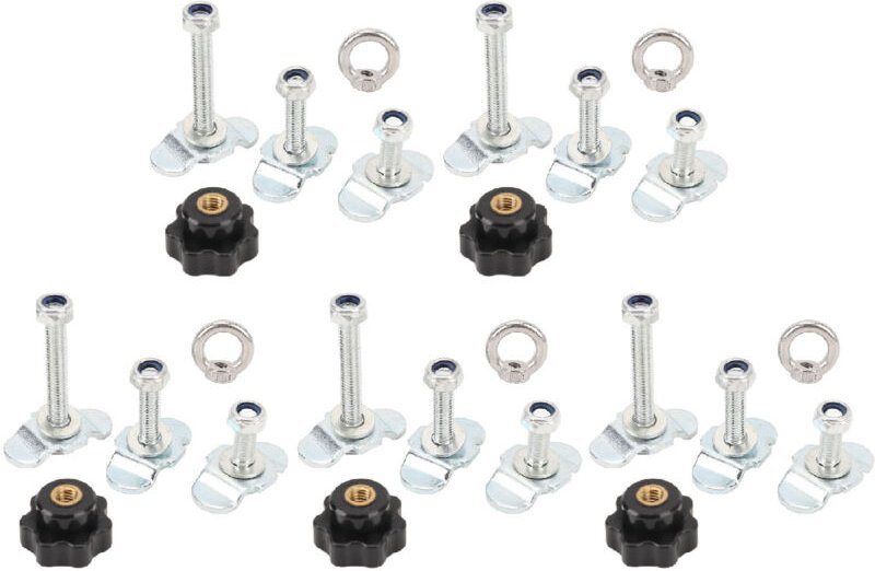 Tbest Einzigartiges Endstück für um 360 Grad drehbare Basis-Airline-Schienen mit aufschraubbarem Kohlenstoffstahl-Laufwa...