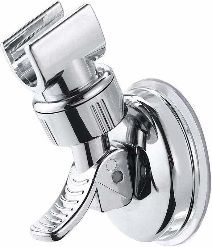 ZVD-Abnehmbarer, verstellbarer Duschkopfhalter, Wandhalterung, Dusch-Saugnapf, Duschkopfhalter, wiederverwendbar, ohne B...