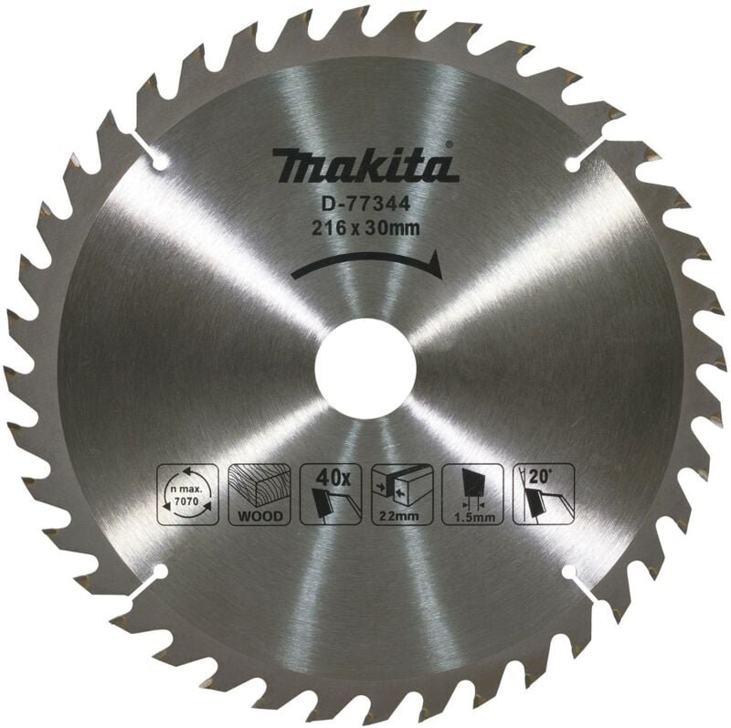 Makita TCT Sägeblatt 216x2,2x30 mm 40Z - D-77344