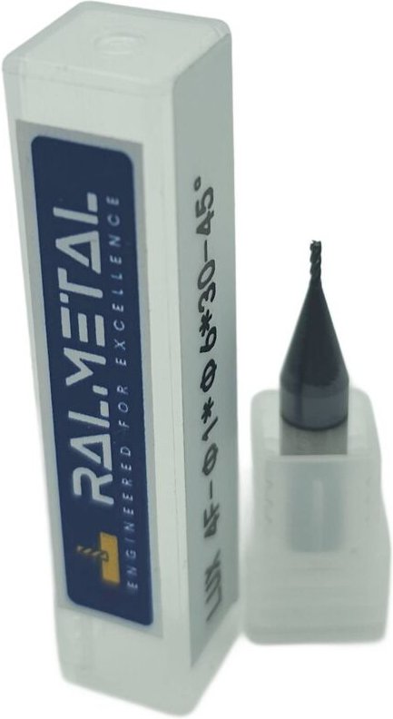 Vollhartmetall-Fräser 1 x 6D x 30 mm, 4 Schneiden, 45 HRC