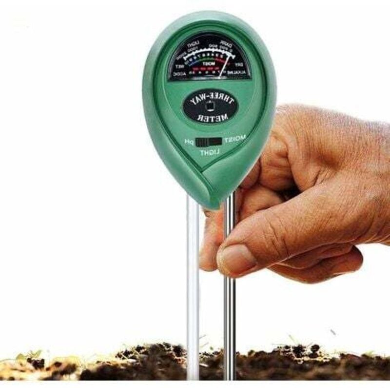 Bodentest-Set, 3-in-1-Boden-pH-, Feuchtigkeits- und Säuremessgerät, Bodentester für Pflanzen, Garten, Bauernhof, Rasen, ...