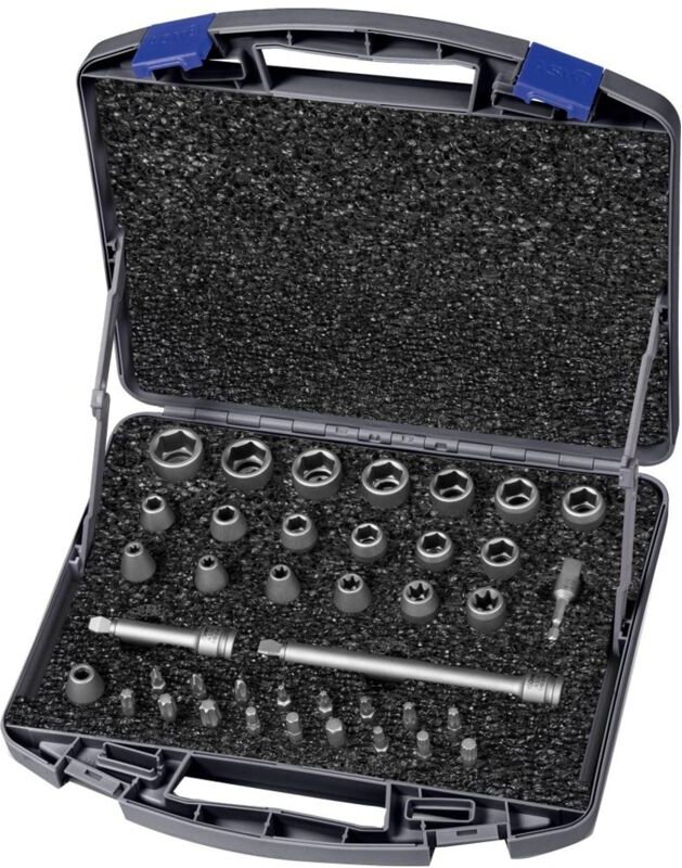 ASW Kraftsteckschlüsselsatz 710 KS 40 OL 40-tlg. 3/8" 6-kant i6-kant - 173801