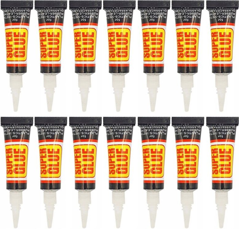 Set mit 14 Cyanacrylat-Klebstoffen Super Glue 3g 14 Stk.