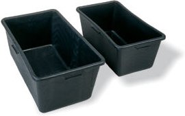 Gr .65 Liter MÖRTELKASTEN SCHWARZ Mortar troughs