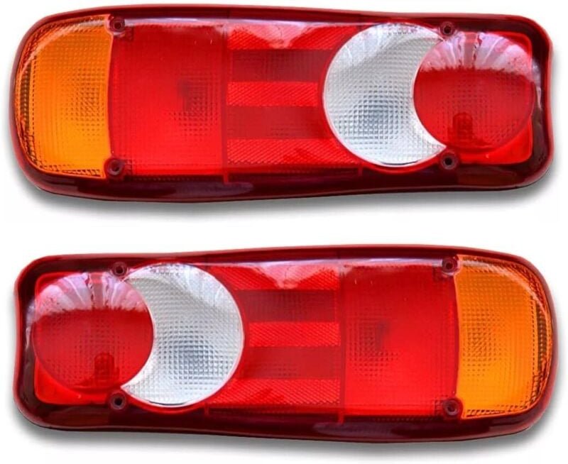 Stück Rückleuchten für LKW, Kipper, Traktor, Anhänger, Fahrgestell – Universalbirnen, funktionieren mit 12 V und 24 V