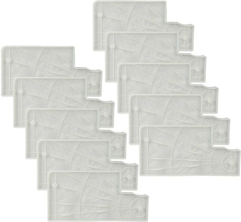 vhbw 10x Motorschutz-Filter kompatibel mit Kärcher CV 38/2, CV 30/1, CV 48/2 Staubsauger