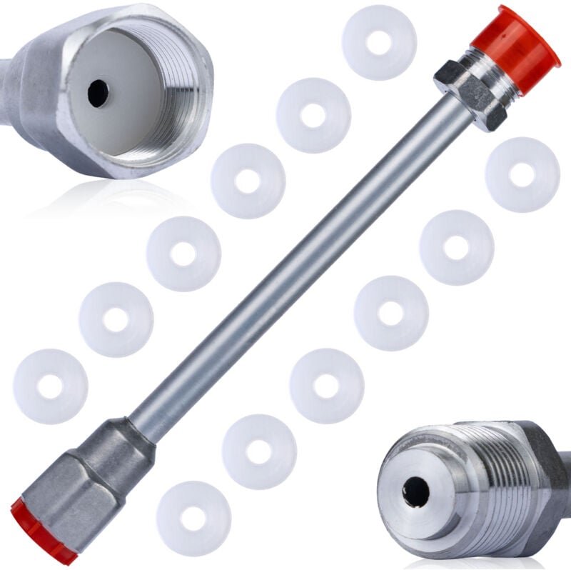 Rosfix 30cm Malerlanzenset – Lanze 30cm + 10 Dichtungen 290 bar Kompatibel mit 7/8" Gewinde Spritzpistolen-Zubehör