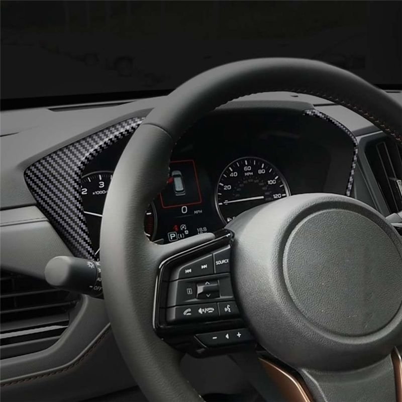 Auto-LCD-Instrumentenbildschirm-Zierrahmen, Instrumententafelrahmen für Forester 2025, Kohlefaser, LHD