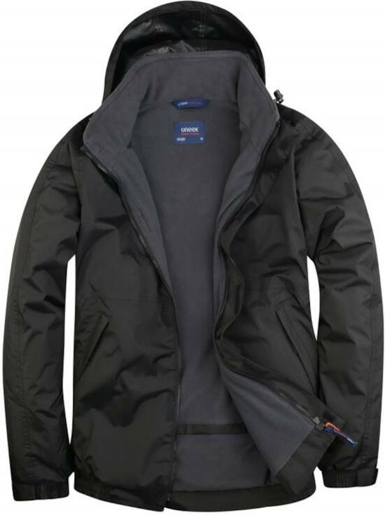 Premium Wasserdichte Outdoorjacke Unisex 220 g/m² Schwarz S