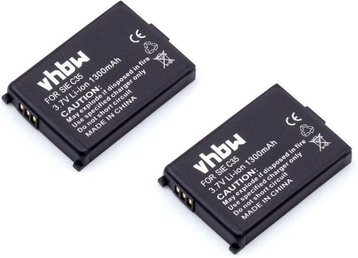 Vhbw - 2x Akku kompatibel mit Siemens Gigaset SL30, Active m, M1, SL3501, M1 Professional schnurlos Festnetz Telefon (13...