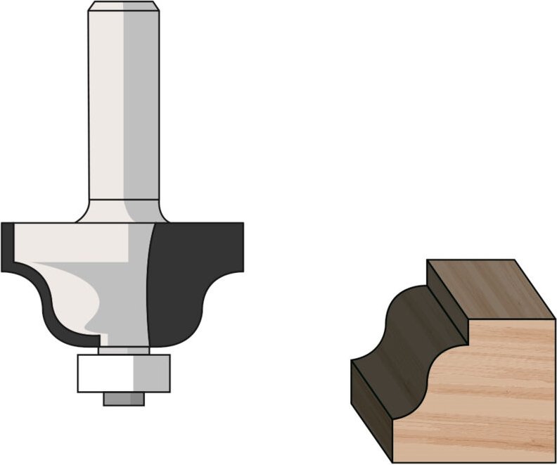 HM-Profilfräser D34,9 B20 R6,4 GL 57 mm