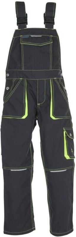 Planam Junior Latzhose anthrazit/gelb 98/104