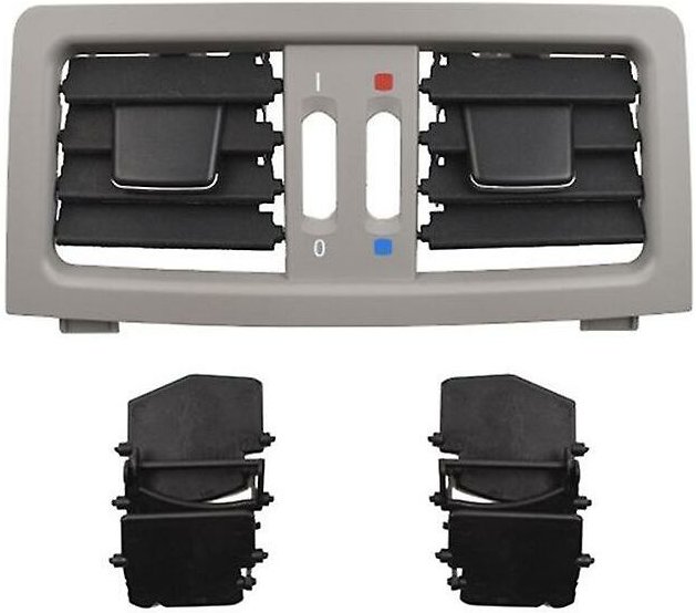 Woosien - A/c-Entlüftungsauslass, hintere Konsole, Luftauslass, Lüftungsgitter-Abdeckung für – 5er-Serie E60 E61 6422695...