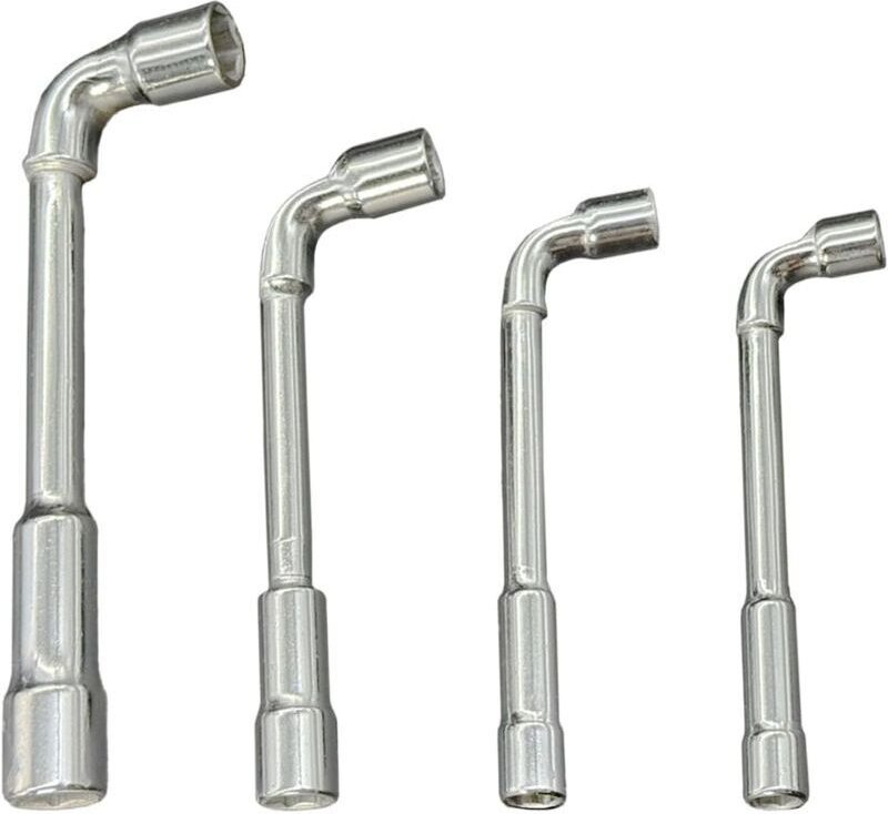 4-teiliger 6-Kant-Steckschlüsselsatz (7 mm, 8 mm, 10 mm, 13 mm), Steckschlüssel, Steckschlüssel aus Chrom-Vanadium-Stahl