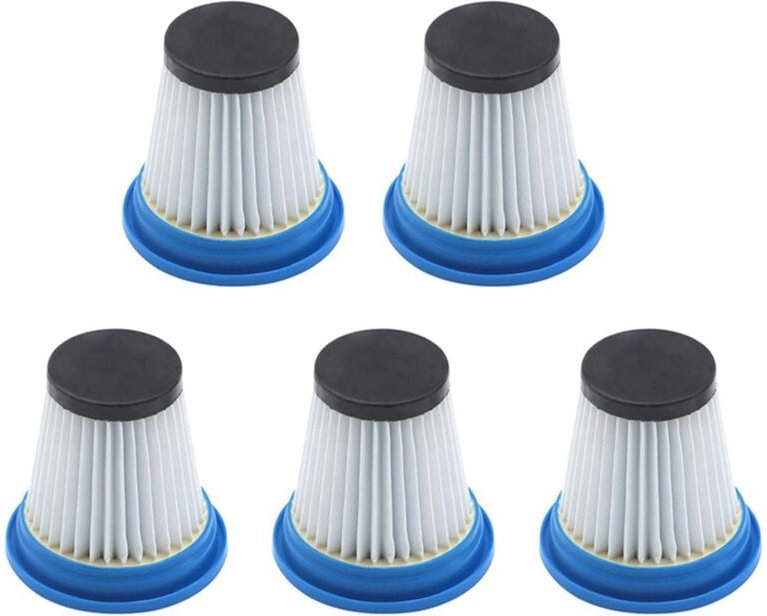 5er-Pack 520280 HEPA-Ersatzfilter für den kabellosen Stabstaubsauger DS1030, waschbare und wiederverwendbare Filter