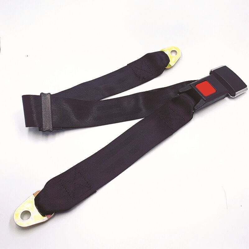 Verstellbarer Zweipunkt-Sicherheitsgurt, universeller schwarzer Auto-Sicherheitsgurt-Verlängerungsgurt