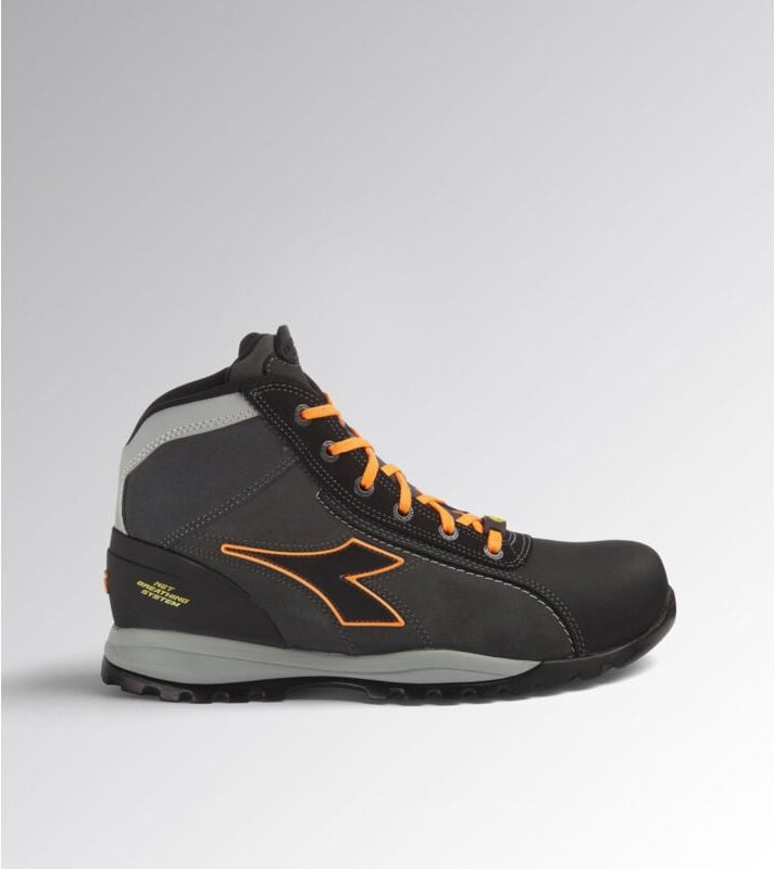 Hochsichere Sicherheitsschuhe GLOVE NET PRO S3L FO SR HRO ESD - Grau/Orange 38