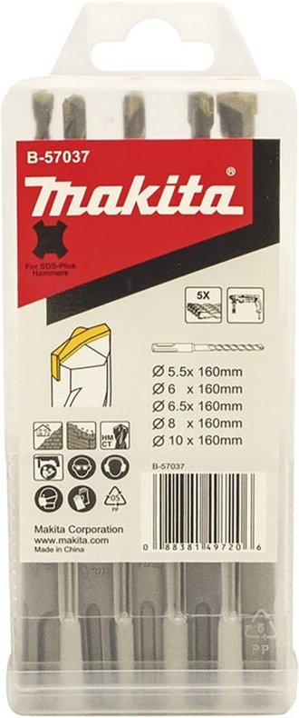 Makita SDS-PLUS Bohrerset 5-tlg. SDS-PLUS • 5 Stück