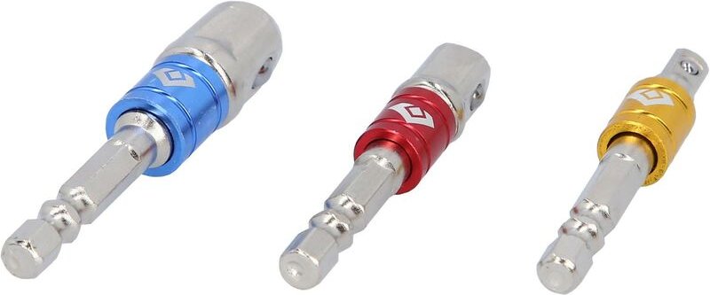 Brilliant Tools - 1/4' Vierkant-Adapter-Satz 1/4' + 3/8' + 1/2', 3-tlg