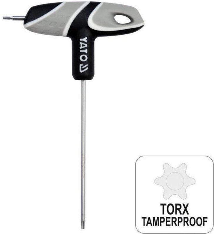 Yato klucz trzpieniowy torx z rękojeścią t30, z otworem