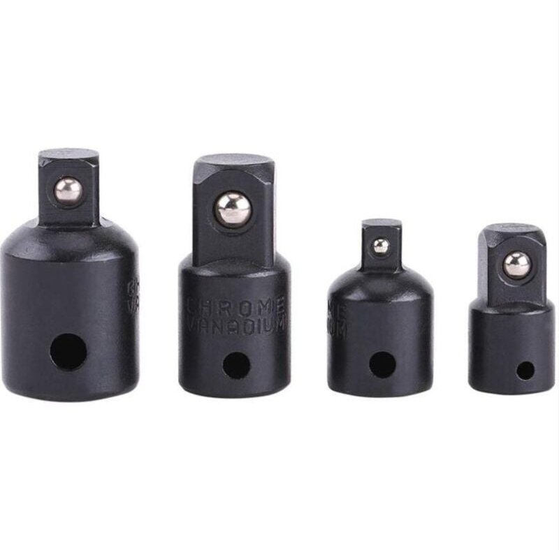 Schlagschrauber, 4 Stück 1/2-3/8 Zoll Steckschlüsseladapter-Konverter und Reduzierstück