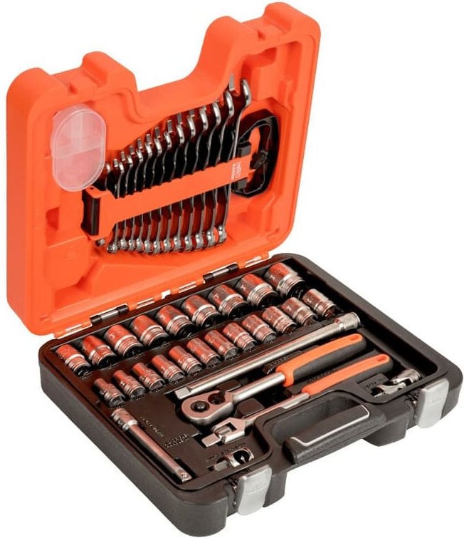 Metrischer 1/2'' Sechskant-Steckschlüsselsatz und Ringmaulschlüsselsatz - BAHCO S400