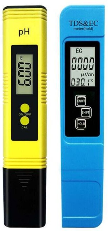Wasserqualitätstestmessgerät tds ph ec Temperatur 4-in-1-Set Digitaltester mit LCD-Display-Test für Schwimmbad, Aquarium