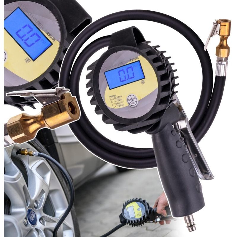 Elektronische Digitale Automatische Bar Psi Reifenfüllpistole