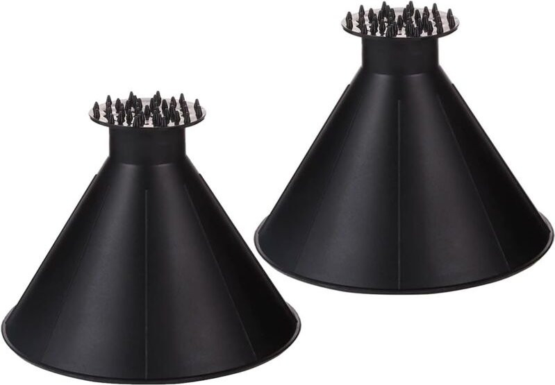 2 Stück runde Eiskratzer, universeller Auto-Eiskratzer, multifunktionale Reinigungs-Schneeschaufel, Autozubehör, für SUV...