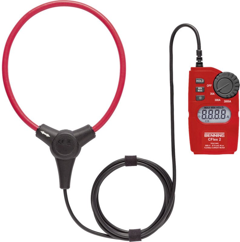 Benning - CFlex 2 Stromzange digital cat iv 600 v Anzeige (Counts): 3000