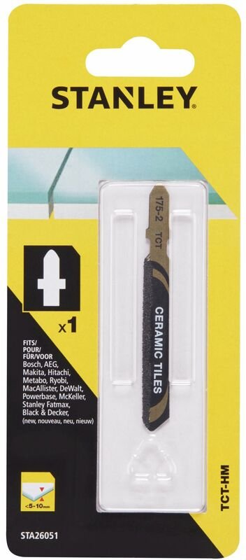 TCT/HM Stichsägeblatt für Keramik 53mm STANLEY STA26051-XJ