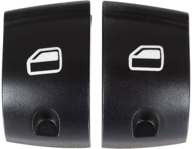 Audi A6 C6 04-11 Fensterheberschalter-Abdeckungen für die linke Seitenverkleidung, 2-teiliges Set