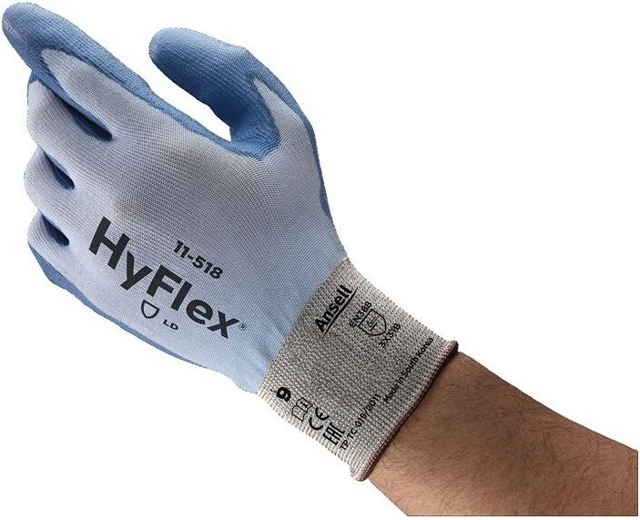 Schnittschutzhandschuhe HyFlex® 11-518 Größe 9 blau en 388 PSA-Kategorie ii - Ansell