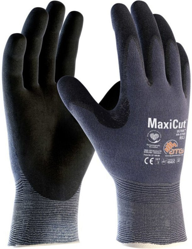 FP - Schnittschutzhandschuhe MaxiCut Ultra™ 44-3745 Gr.9 blau/schwarz en 388 psa ii 12 Stk