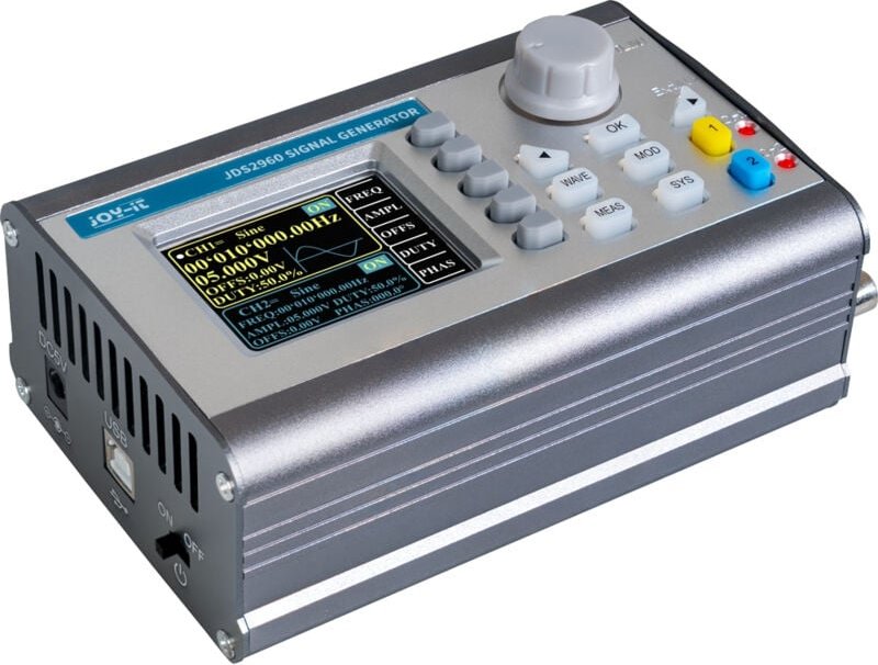 Joy-it - Mobiler Signalgenerator, JT-JDS2960, 2 Kanal, 60 MHz