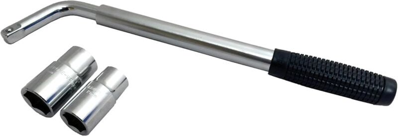 Steckschlüssel SS5324 für Autoreifen - Verlängbarer Griff - Steckschlüsselgrößen: 17 mm, 19 mm, 21 mm, 23 mm - Kompatibe...