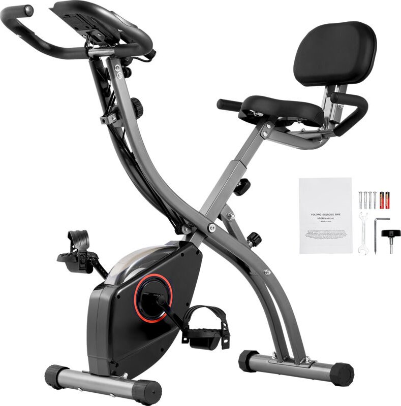 Mophorn Heimtrainer, zusammenklappbar, einstellbarer Widerstand, LCD, Heim-Fitnessstudio