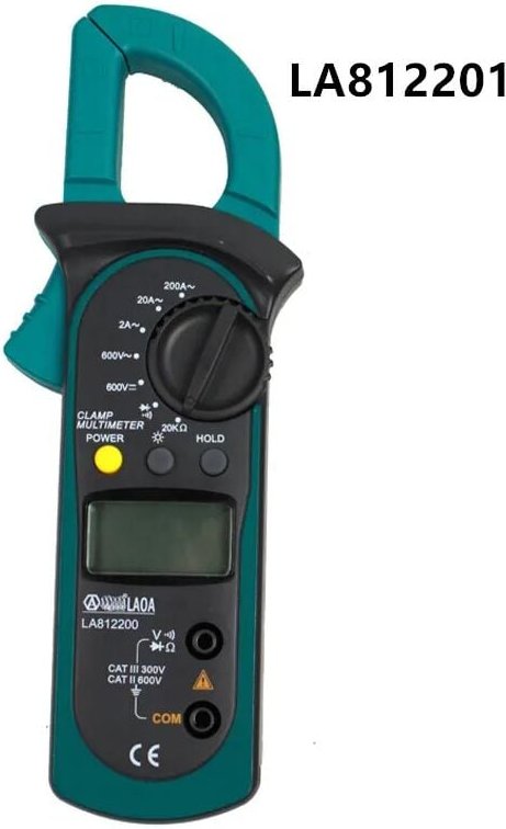 Dolaso - Tragbares Zangenmessgerät mit Widerstand, digitales Zangenmultimeter, Wechselstrom-, Gleichstromzange, Ampereme...