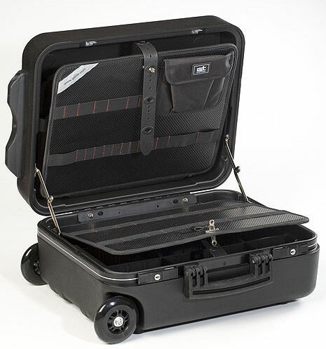 Gt Line - GT-Line Werkzeugkoffer Mega Wheels 190 pel tsa Werkzeug-Trolley + Teleskopgriff