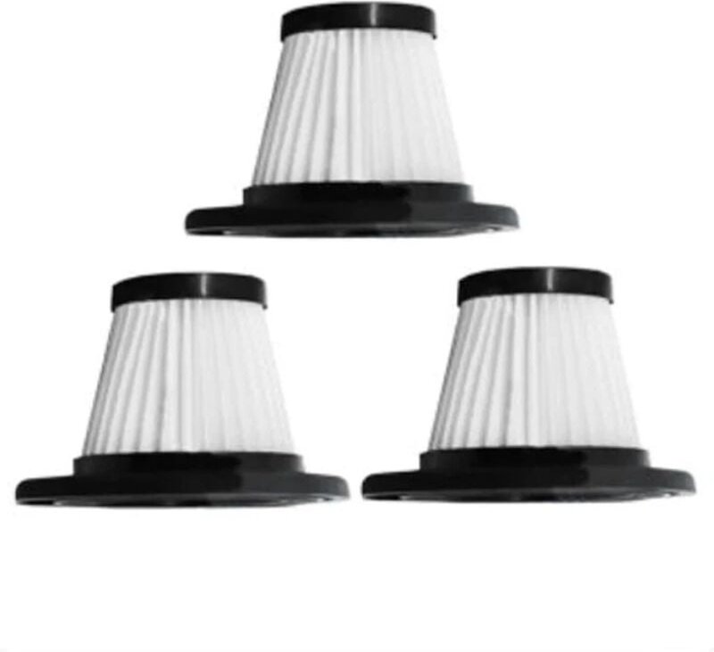 Lot von 3 kompatiblen Ersatzfiltern mit dem Filter R-6053 für tragbare Staubsauger ohne Filter, ein Haushaltszubehör.