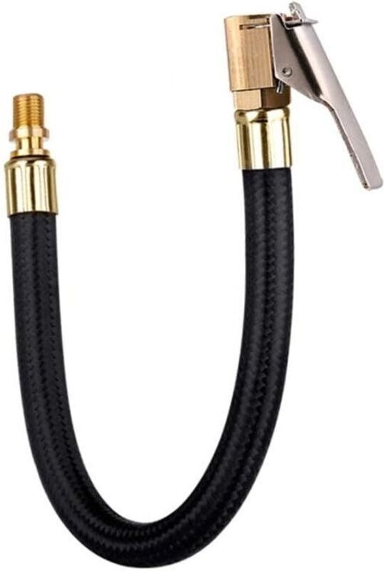 Reifenfüllschlauch, Motorradventil-Luftschlauch, Reifenspanner mit Klemme für Auto-, Motorrad- und Fahrrad-Luftwerkzeug