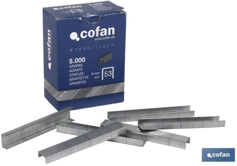 Schachtel mit Heftklammern 53/8 mm (5.000 Stück)