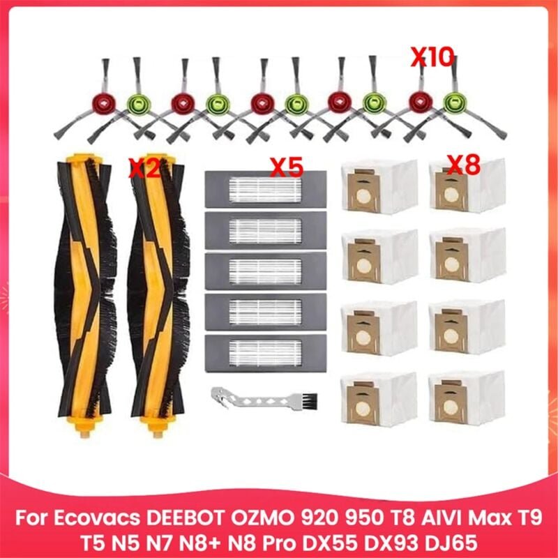 Für ozmo 920 950 T8 Wichtigsten Seite Pinsel HEPA-Filter