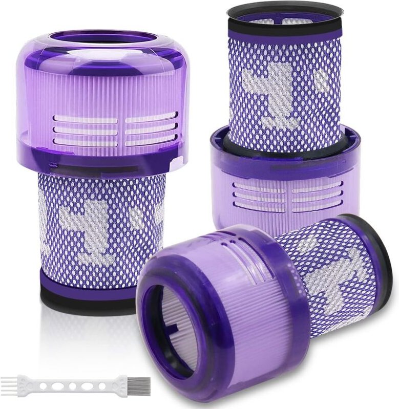 3 Stück Filter für Dyson V12 Staubsauger, Kompatibel mit Dyson V12 Detect Slim Absolute Extra Total Clean Motorhead Comp...