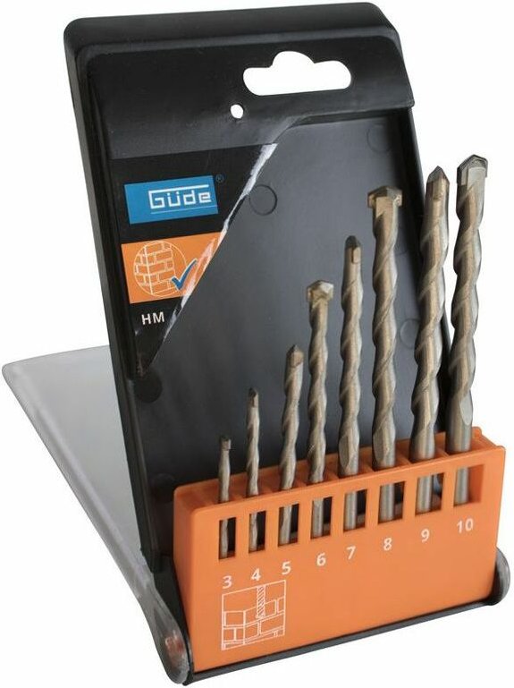 Güde - Steinbohrer Betonbohrer Bohrersatz Bohrer Set 8-tlg. ø 3/4/5/6/7/8/9/10 mm
