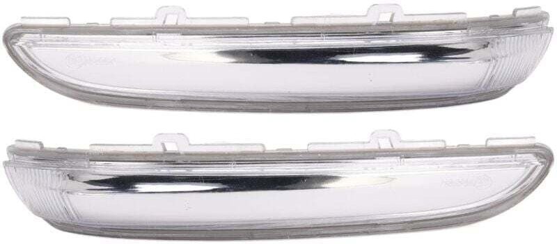 Paar Rückspiegel-Blinker-Lichtabdeckungen, 9814464680 Rückspiegel-Anzeigelampenlinsenersatz für Peugeot 208 2012-2019, l...