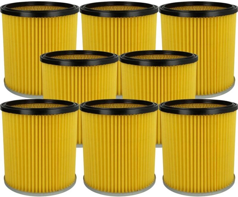 vhbw 8x Faltenfilter kompatibel mit Kärcher 2201, 2001 (1.819-1211), 3011, 1.085-141.0), 1.085-121.0 Staubsauger - Patro...