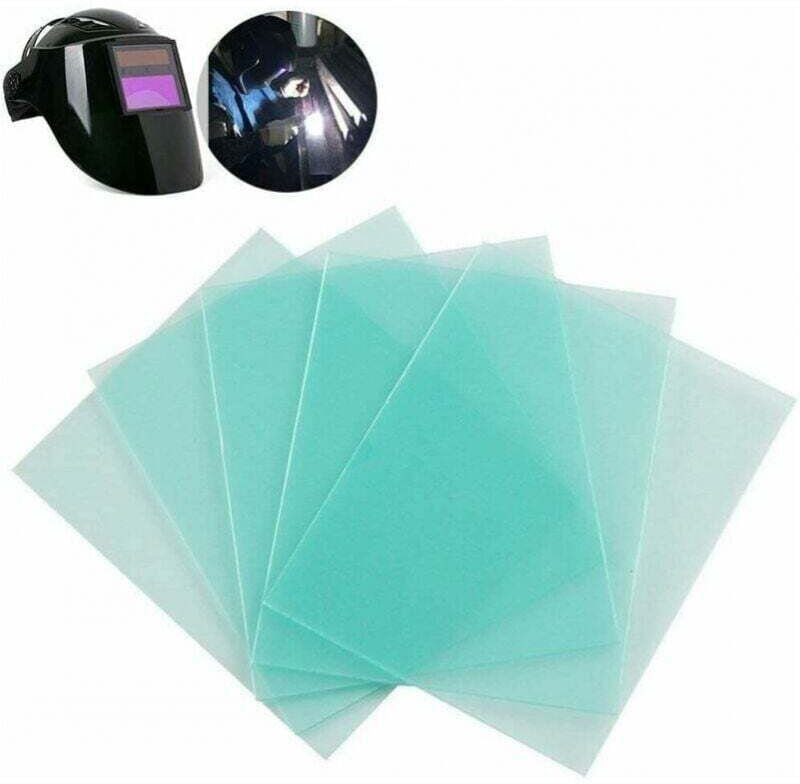 Confezione da 10 lenti di ricambio per casco da saldatura a luce variabile per saldatura industriale - 115 X 95 mm